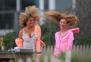 Kate Upton on the set of 'The Other Woman' in NY on June 6, 2013