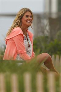 Kate Upton on the set of 'The Other Woman' in NY on June 6, 2013