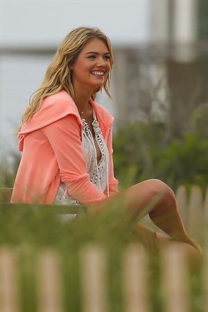 Kate Upton on the set of 'The Other Woman' in NY on June 6, 2013