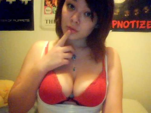 Anonymous in lingerie taking a selfie