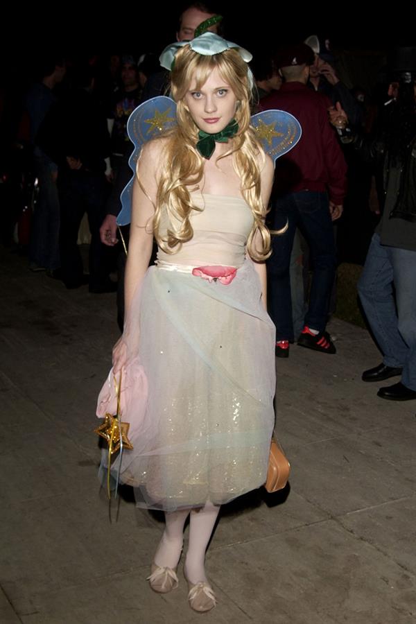 Zooey Deschanel as Tinkerbell for Halloween