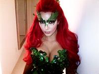 Kim Kardashian as Poison Ivy for the 2011 Midori Green Halloween party in New York