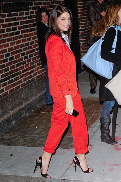 Ashley Greene visits the Late Show with David Letterman in New York City 