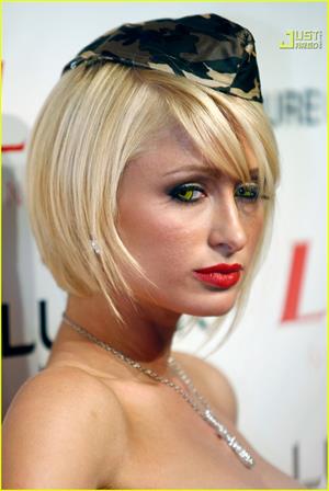 Paris Hilton in Army Halloween costume