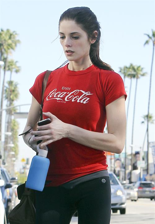 Ashley Greene leaving the gym in Santa Monica on Feb 8, 2012 