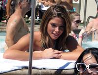 Ashley Greene hosts a pool party at the Wet Republic on August 7, 2010 in Las Vegas, Nevada