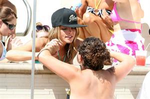 Ashley Greene hosts a pool party at the Wet Republic on August 7, 2010 in Las Vegas, Nevada