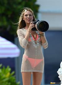 Candice Swanepoel in a bikini