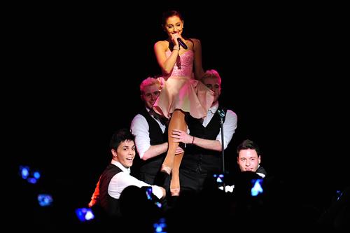 Ariana Grande Pictures Ariana Grande performs at the Roxy West Hollywood on February 19, 2012