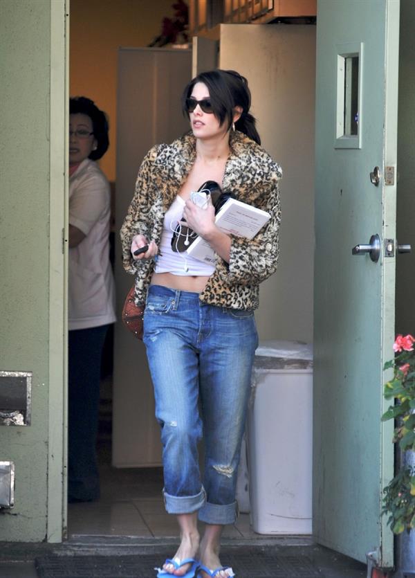 Ashley Greene goes for a manicure in Los Angeles