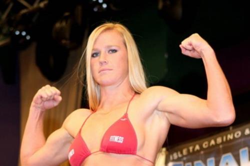Holly Holm in a bikini
