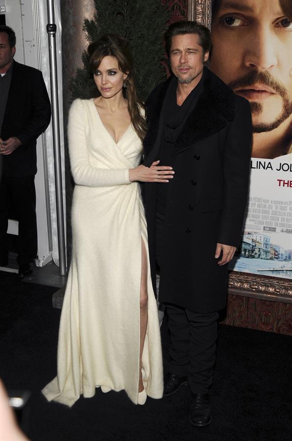 Angelina Jolie the Tourist world premiere in New York on December 6, 2010