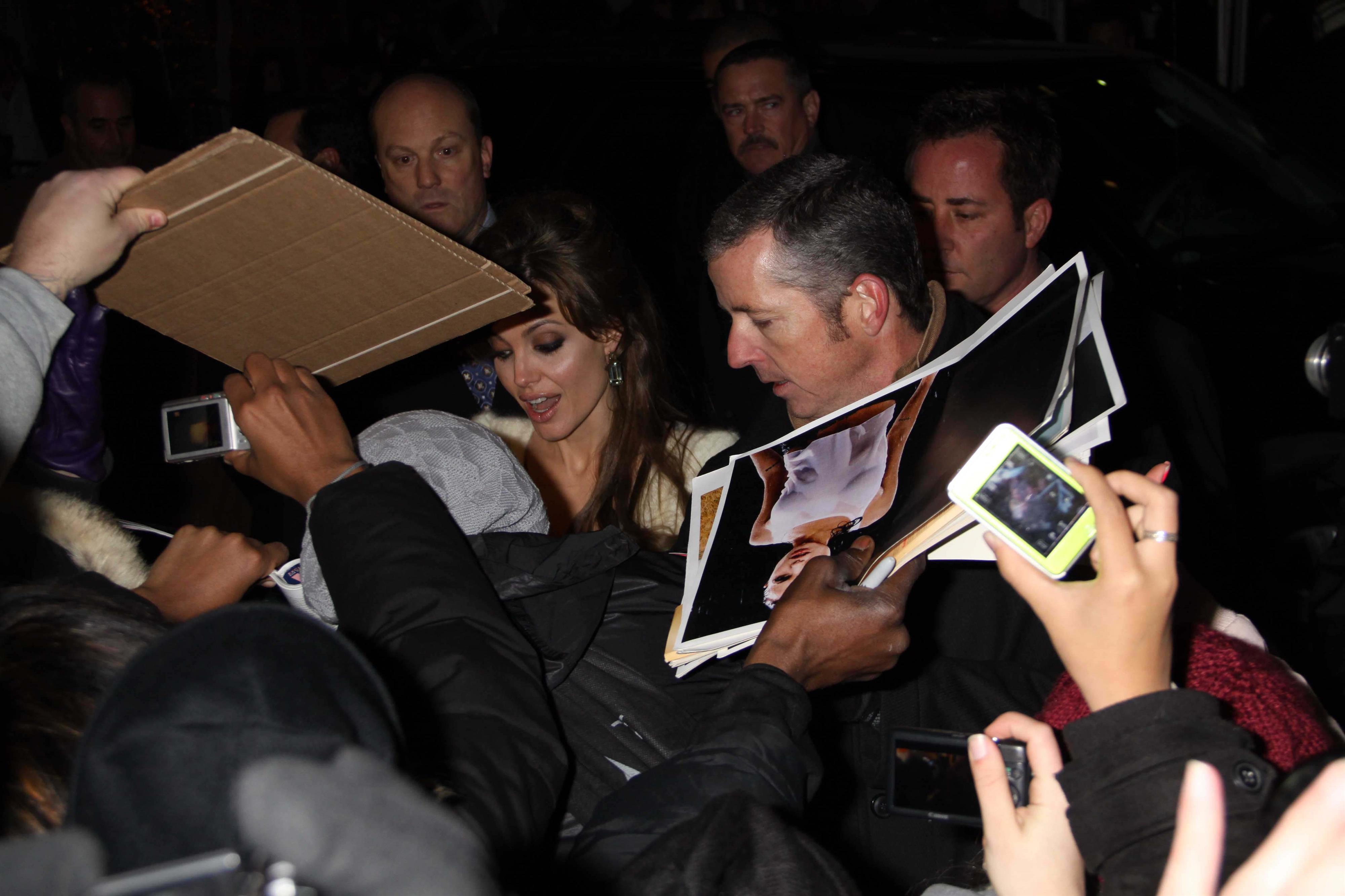 Angelina Jolie the Tourist world premiere in New York on December 6, 2010