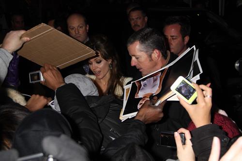 Angelina Jolie the Tourist world premiere in New York on December 6, 2010