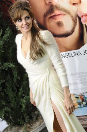 Angelina Jolie the Tourist world premiere in New York on December 6, 2010