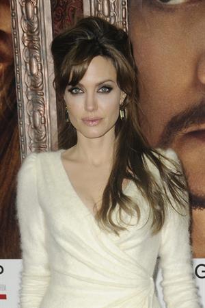 Angelina Jolie the Tourist world premiere in New York on December 6, 2010