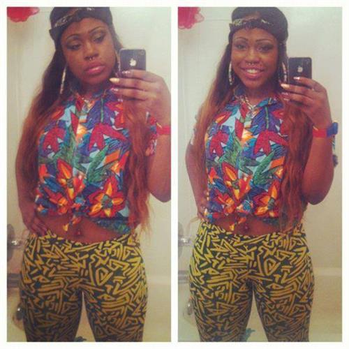 Lucci Vee taking a selfie