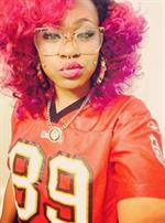 Lucci Vee taking a selfie