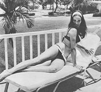 Claudine Auger in a bikini