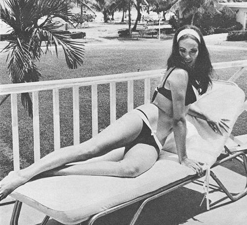 Claudine Auger in a bikini
