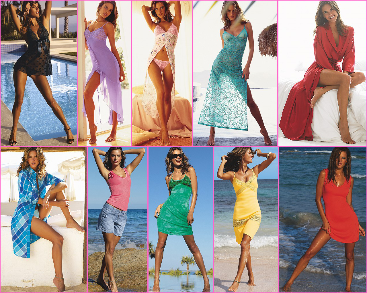 Alessandra Ambrosio in lingerie