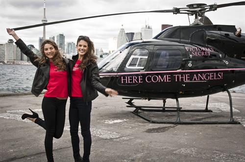 Alessandra Ambrosio the grand opening of a Victoria Secrets store in Toronto on October 28, 2010 
