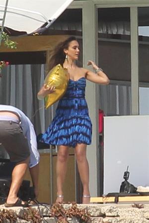 Jessica Alba posing for a magazine photoshoot on June 15, 2012