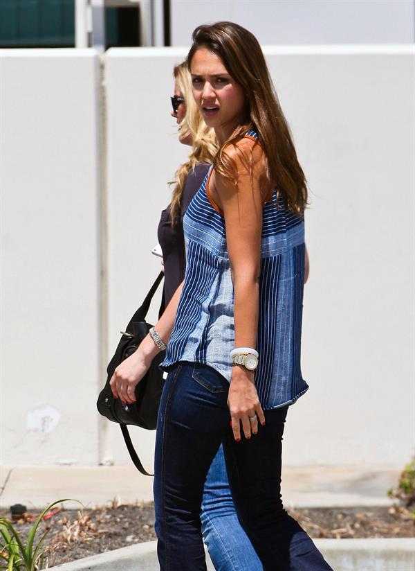 Jessica Alba out in Montebello on July 31, 2012