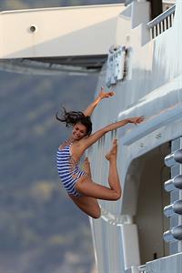 Nina Dobrev in a bikini