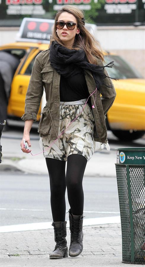 Jessica Alba out about in New York on May 7, 2012