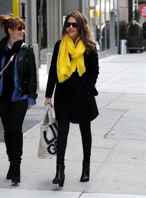 Jessica Alba out and about in New York on March 9, 2012