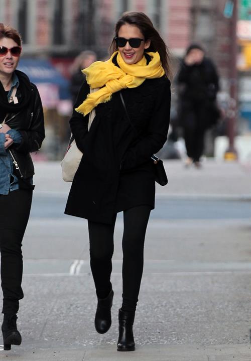 Jessica Alba out and about in New York on March 9, 2012