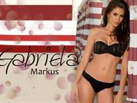 Gabriela Markus in lingerie