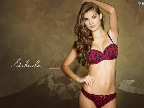 Gabriela Salles in lingerie