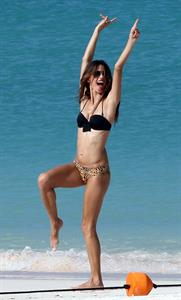 Alessandra Ambrosio in a bikini at a Victoria's Secret shoot in St Barth on October 10, 2010