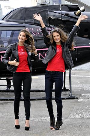 Alessandra Ambrosio the grand opening of a Victoria Secrets store in Toronto on October 28, 2010 