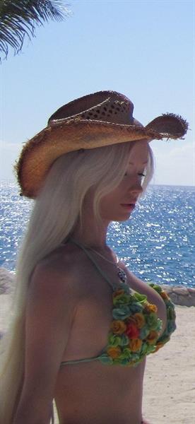 Valeria Lukyanova in a bikini