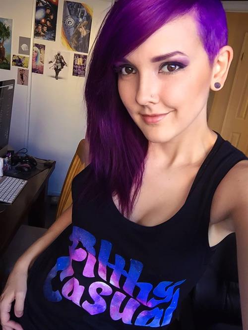 Darshelle Stevens taking a selfie