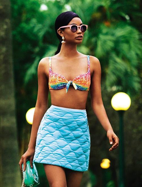 Chanel Iman in a bikini