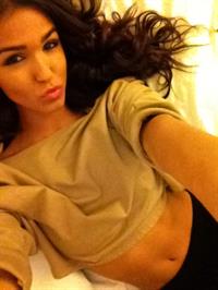 Ashley Sky taking a selfie