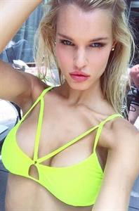 Joy Corrigan in a bikini