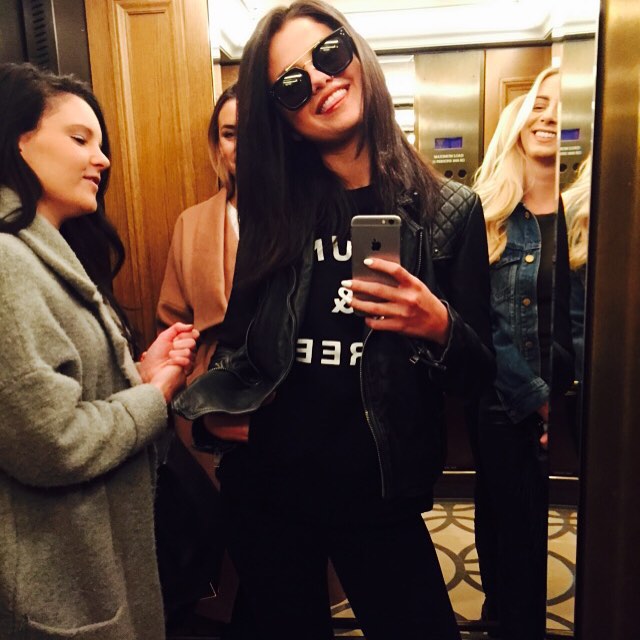 Selena Gomez taking a selfie