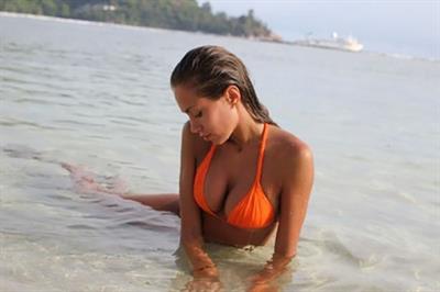 Galinka Mirgaeva in a bikini