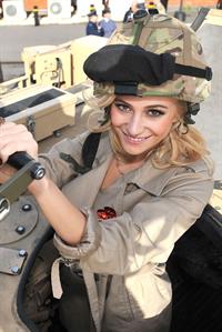 Pixie Lott at RAF Northolt in London 10/24/12