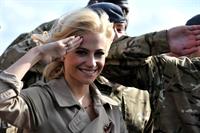Pixie Lott at RAF Northolt in London 10/24/12