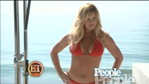 Nicole Eggert in a bikini