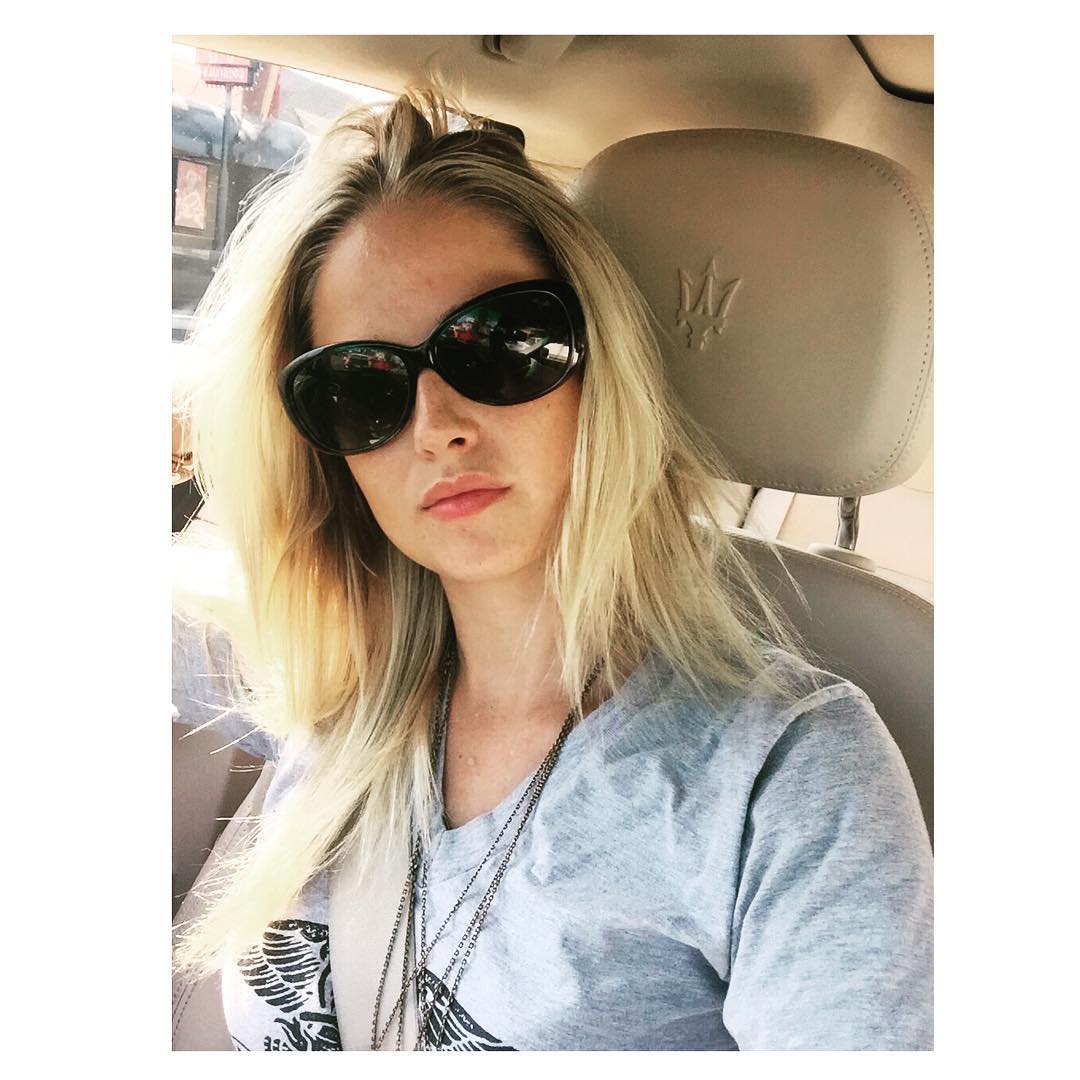 Genevieve Morton taking a selfie