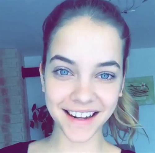 Barbara Palvin taking a selfie