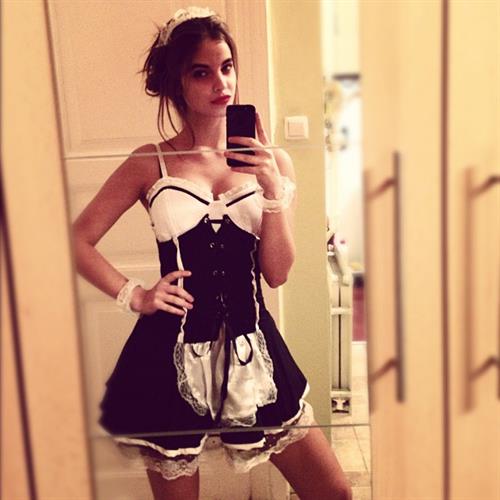 Barbara Palvin taking a selfie