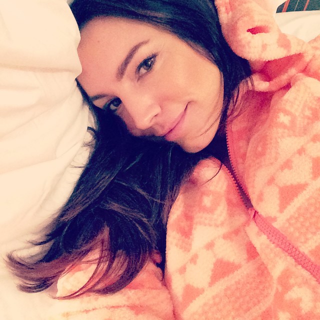 Kelly Brook taking a selfie